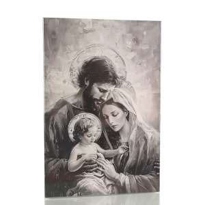 Obrazek na desce 19 cm - Święta Rodzina