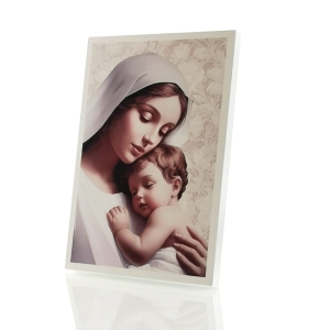 Obrazek na desce 27 cm - Matka Boża z Dzieciątkiem M54