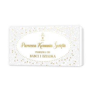 Pamiątka Pierwszej Komunii Świętej od Babci i Dziadka - pudełeczko