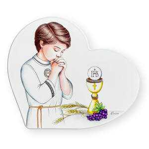 Obrazek na desce - Pamiątka Pierwszej Komunii Świętej dla chłopca CU110/1O