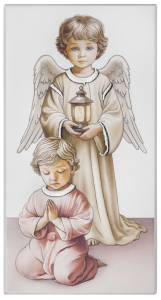 Obrazek na desce - Aniołek z latarenką CU104/3R