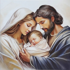 Obraz na desce - Święta Rodzina CU152/5