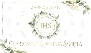 Zaproszenie na Pierwszą Komunię Świętą