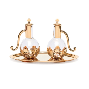 Ampułki szklane na tacy