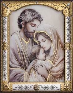 Ikona za szkłem - Świeta Rodzina CU06/2