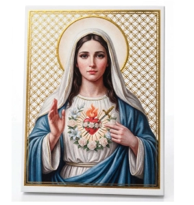 Obrazek na desce - Otwarte Serce Maryi