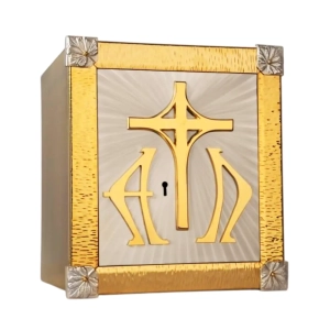 Tabernakulum z Alfa i Omega (28 cm)