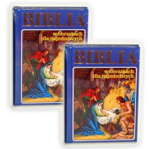 Mała Biblia w obrazkach dla najmłodszych - niebieska