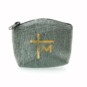 Etui na rózaniec suwak, grube - szare