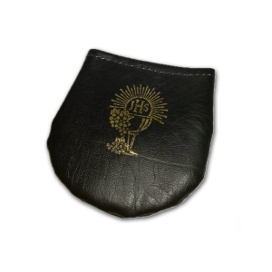 Etui na różaniec komunijny, rzep czarne