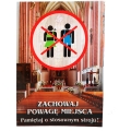 PLAKAT - ZACHOWAJ POWAGĘ MIEJSCA LAMINOWANY