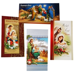 Kartka na Boże Narodzenie dl - religijna