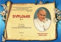 Dyplomik za udział w katechizacji przedszkolnej - Jan Paweł II