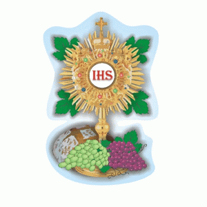 Emblemat eucharystyczny na Boże Ciało - monstrancja