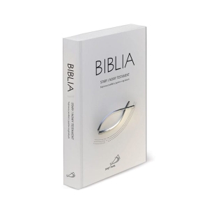 Biblia Stary i Nowy Testament z rybką
