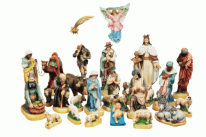 Szopka Bożonarodzeniowa 26 elementowa 90 cm