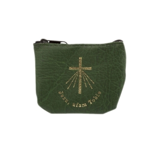 Etui na rózaniec suwak - zielone